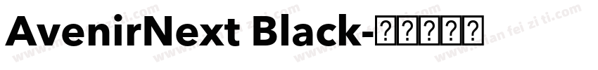 AvenirNext Black字体转换